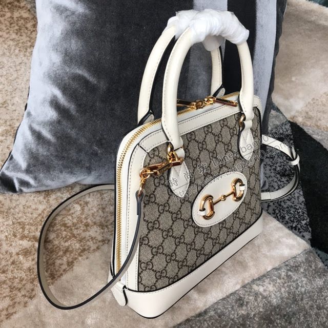 Gucci女包 古馳2020新款米奇桶包 古銅五金 Gucci肩背包 602691全皮  gdj1145